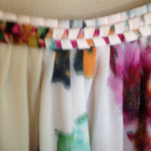 Kobi Halperin Priscilla Tie-Neck Peasant Blouse Floral Print Multicolor … - Picture 5 of 6